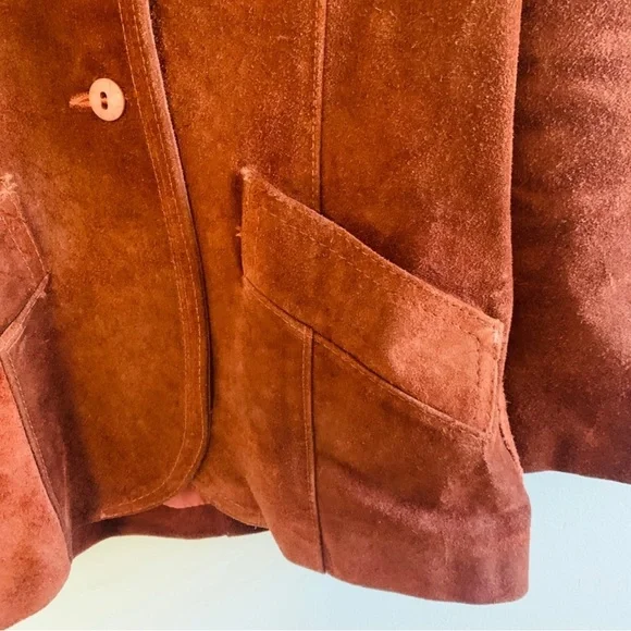 Vintage Suede Blazer Jacket - Picture 5 of 11